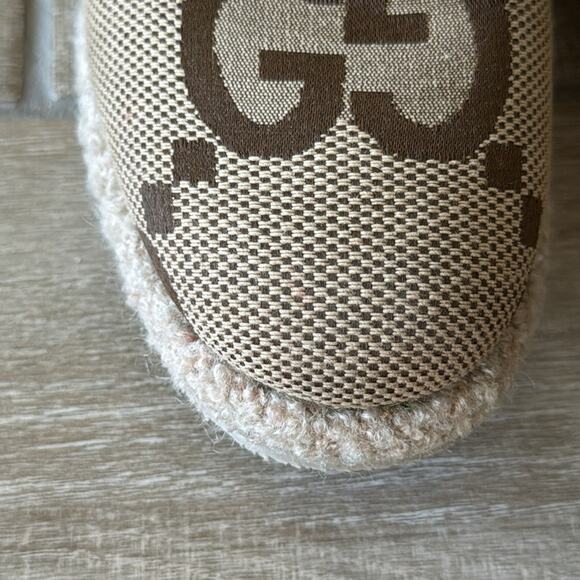 Gucci Fria GG Jumbo Logo Horsebit Shearling Lined Boots Size: 37.5 - Picture 9 of 12